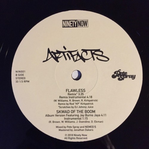 ARTIFACTS / アーティファクツ / FLAWLESS B/W SKWAD OF THE BOOM 12"