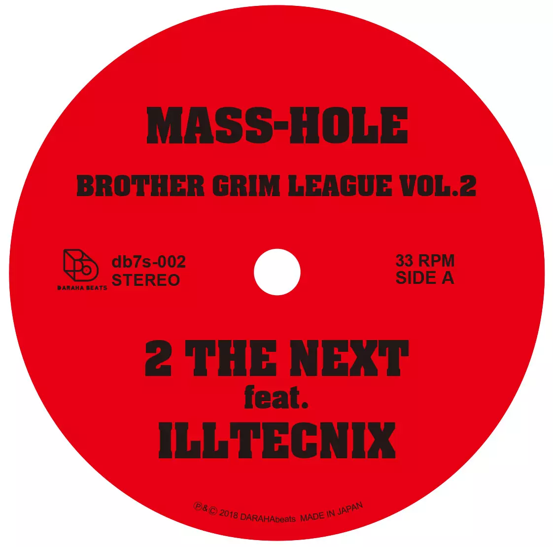 MASS-HOLE / DJ GQ / BROTHER GRIM LEAGUE VOL.2 7"