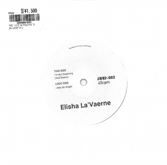 May Be Single/I'm Not Dreaming(N43°Remix) 7インチ/ELISHA LA'VERNE