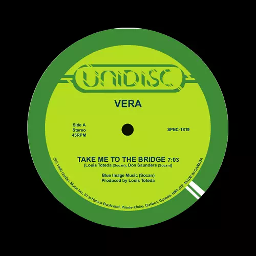 VERA / ヴェラ / TAKE ME TO THE BRIDGE / JUMPIN (GOT HOT, HIT THE SPOT) (12")