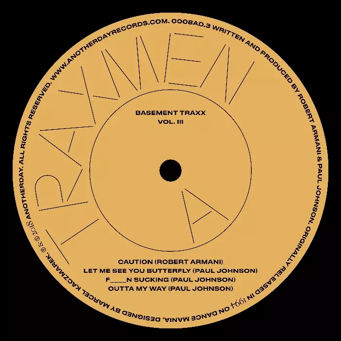 TRAXMEN / トラックスメン / BASEMENT TRAX VOL.III