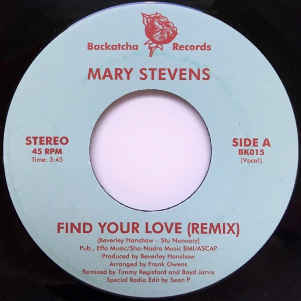 MARY STEVENS / FIND YOUR LOVE (7")