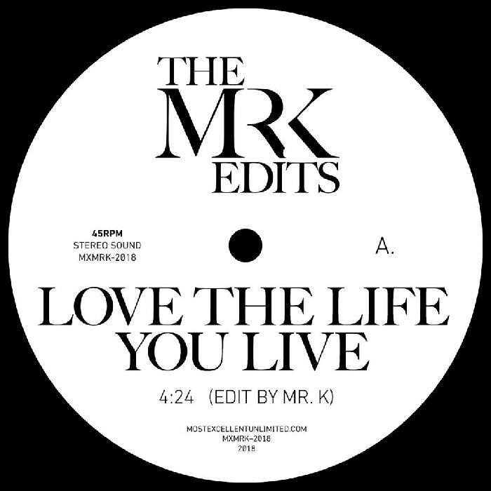 MR. K (DANNY KRIVIT) / ミスター・ケー / LOVE THE LIFE YOU LIVE / DRIVE MY CAR