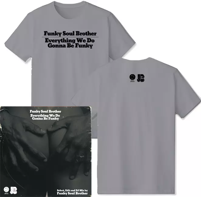 FUNKY SOUL BROTHER (SOUTHPAW CHOP & DJ KOCO A.K.A. SHIMOKITA) / EVERYTHING WE DO GONNA BE FUNKY (SELECT, EDIT AND DJ MIX BY FUNKY SOUL BROTHER) ★ディスクユニオン限定T-SHIRTS付セットSサイズ