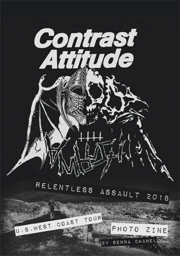 CONTRAST ATTITUDE / Relentless Assault 2018 U.S. West Coast Tour Photo Zine by SENNA CHANEL