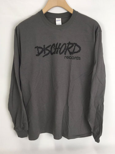 DISCHORD OFFICIAL GOODS / S / CHARCOAL / OLD DISCHORD LOGO LONG-SLEEVE T-SHIRT
