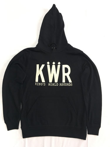 Kings World Records OFFCIAL GOODS / KWRロゴ パーカー BLACK/S