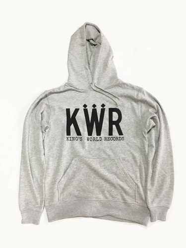 Kings World Records OFFCIAL GOODS / KWRロゴ パーカー GREY/M