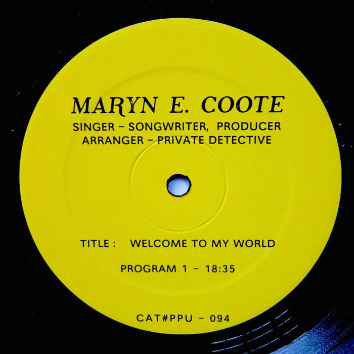 MARYN E.COOTE / WELCOME TO MY WORLD (12")