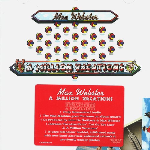 MAX WEBSTER / マックス・ウェブスター / A MILLION VACATIONS - REMASTER