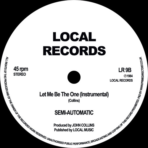JAYE WILLIAMS / SEMI-AUTOMATIC / LET ME BE THE ONE (12")
