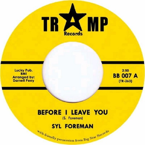 SYL FOREMAN / BEFORE I LEAVE YOU (7")