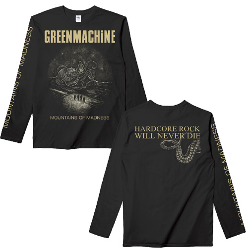 GREENMACHiNE / MOUNTAINS OF MADNESS LONG SLEEVE T SHIRT BLACK / SAND/S