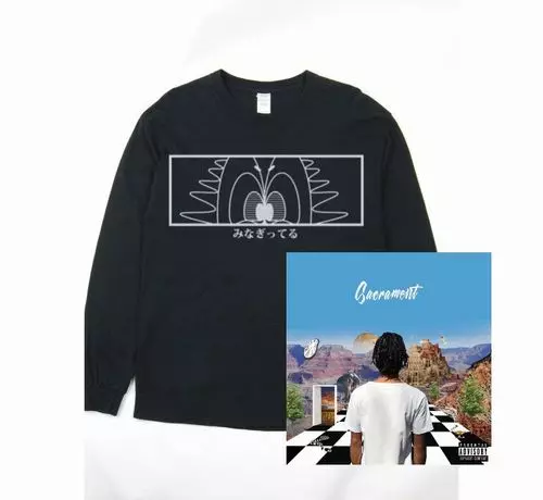QN (ex.菊地一谷) / Sacrament★ディスクユニオン限定ロングスリーブTシャツ付セットSサイズ 