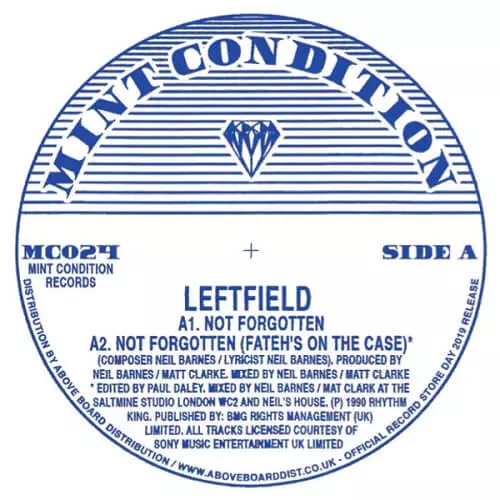 LEFTFIELD / レフトフィールド / NOT FORGOTTEN (RECORD STORE DAY 2019)