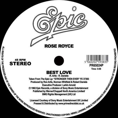 ROSE ROYCE / ローズ・ロイス / STILL IN LOVE / BEST LOVE (12")