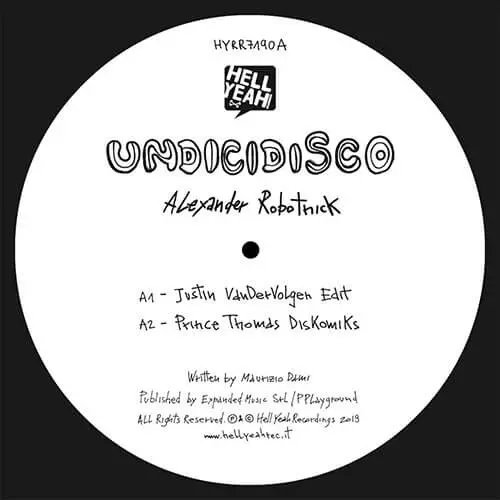 ALEXANDER ROBOTNICK / アレクサンダー・ロボトニク / UNDICIDISCO REMIX EP