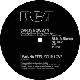 CANDY BOWMAN / I WANNA FEEL YOUR LOVE / SINCE I FOUND YOU (LOVE IS BETTER THAN EVER) (12")