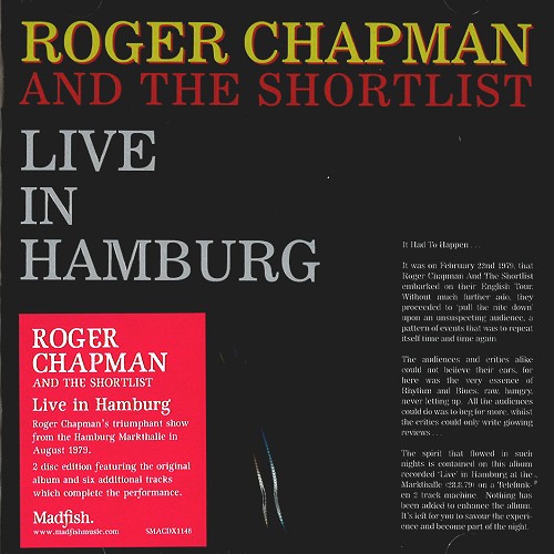 ROGER CHAPMAN & THE SHORTLIST / ロジャー・チャップマン&ザ・ショートリスト / LIVE IN HAMBURG