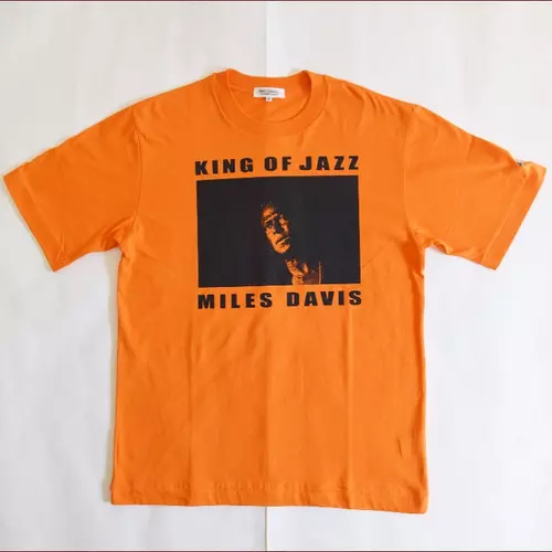 マイルスTシャツ/オレンジL/MILES DAVIS/マイルス・デイビス