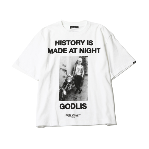 GODLIS / HISTORY IS MADE AT NIGHT - BIG SILHOUTTE TEE - BILLY WHITE/XL