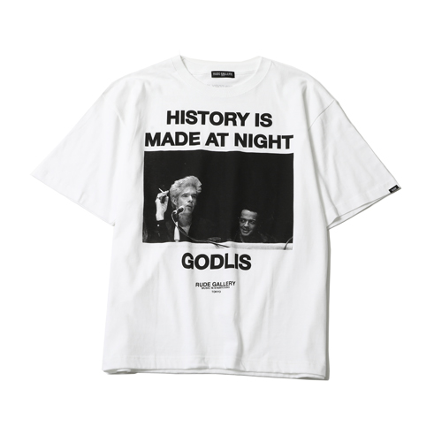 GODLIS / HISTORY IS MADE AT NIGHT - BIG SILHOUTTE TEE - JIM2 WHITE/S
