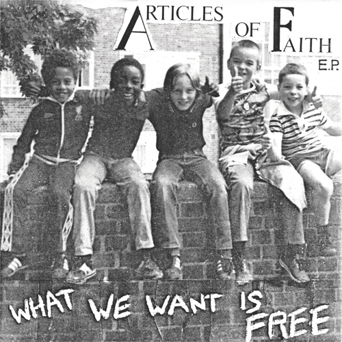 ARTICLES OF FAITH / アーティクルスオブフェイス / WHAT WE WANT IS FREE (7"/WHITE)