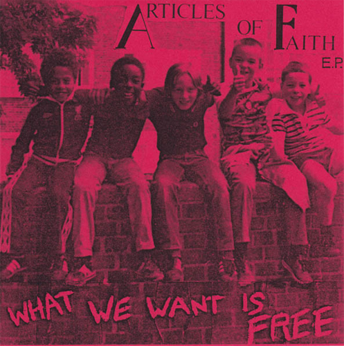 ARTICLES OF FAITH / アーティクルスオブフェイス / WHAT WE WANT IS FREE (7"/RED)