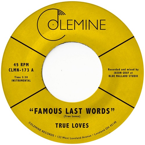 TRUE LOVES / トウルー・ラヴス / FAMOUS LAST WORDS / THE DIRTY (7")