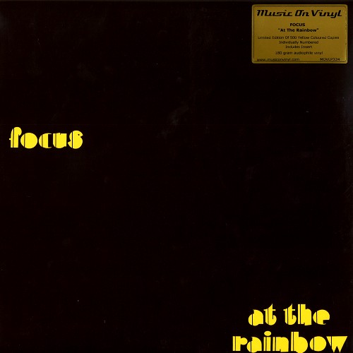 FOCUS (PROG) / フォーカス / AT THE RAINBOW: LIMITED 500 COPIES/YELLOW COLOURED VINYL - 180g LIMITED VINYL