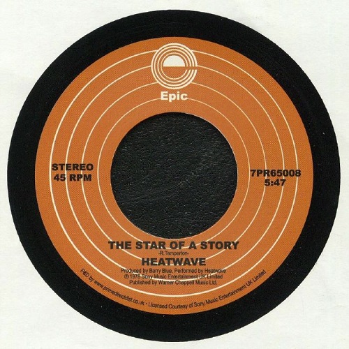 HEATWAVE / ヒートウェイヴ / STAR OF A STORY / AIN'T NO HALF STEPPIN' (7")