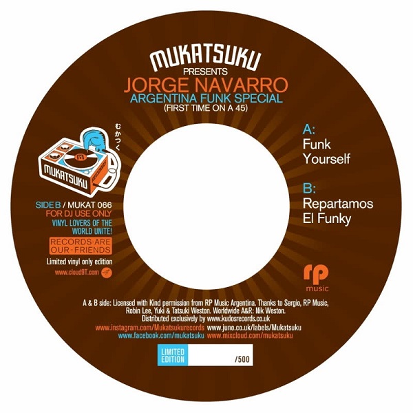 JORGE NAVARRO / ホルヘ・ナバロ / FIRST TIME ON A 45 : ARGENTINA FUNK SPECIAL