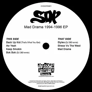【人気12\"】Smoked Out Productions / Styles Smoked Out Productions (SOP) - Styles / Bok Bok (Full VLS