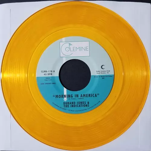 DURAND JONES & THE INDICATIONS / ドラン・ジョーンズ&ザ・インディケーションズ / MORNING IN AMERICA / CRUISIN' TO THE PARK(LTD.CREAR YELLOW 7")