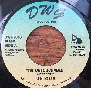 UNIQUE (HIP HOP) / I'M UNTOUCHABLE b/w I'M UNTOUCHABLE (DEMO MIX) 7"