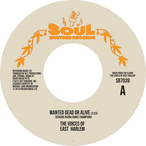 VOICES OF EAST HARLEM / ヴォイセズ・オブ・イースト・ハーレム / WANTED DEAD OR ALIVE / CAN YOU FEEL IT(7")