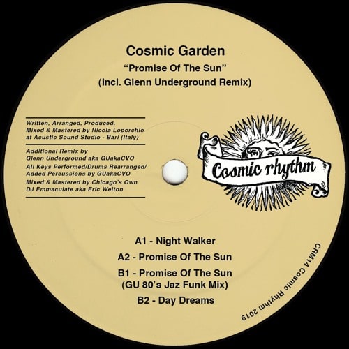 COSMIC GARDEN / PROMISE OF THE SUN (GLENN UNDERGROUND REMIX)