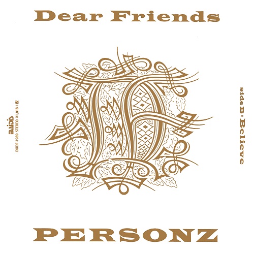 PERSONZ / パーソンズ / Dear Friends(7")