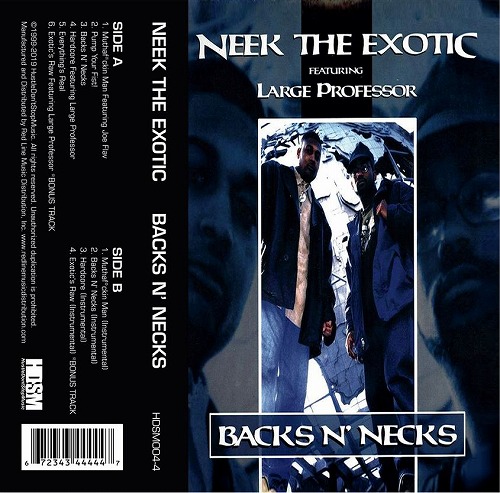 NEEK THE EXOTIC / BACKS N' NECKS "CASSETTE" (LIGHT BLUE COLOR CASSETTE)
