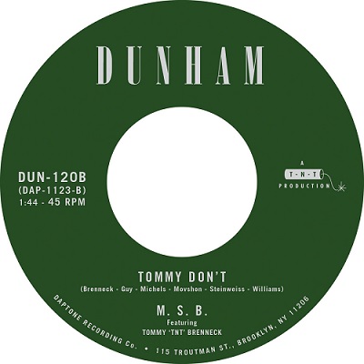 MENAHAN STREET BAND / メナハン・ストリート・バンド / THERE'S A NEW DAY COMING / TOMMY DON'T(7")