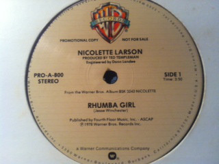 NICOLETTE LARSON / ニコレット・ラーソン / RHUMBA GIRL