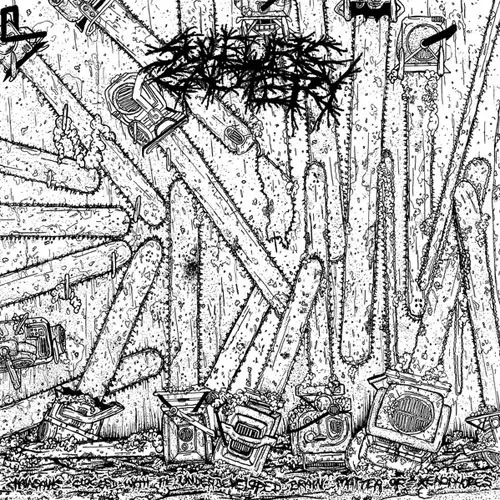 SULFURIC CAUTERY / サルフュリック・カウテリー / CHAINSAWS CLOGGED WITH THE UNDERDEVELOPED BRAIN MATTER OF XENOPHOBES (LP)