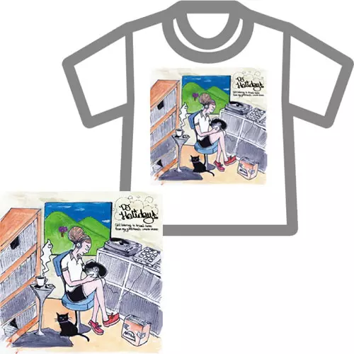 DJ HOLIDAY (a.k.a. 今里 from STRUGGLE FOR PRIDE) / Still Listening to Ariwa Tunes from my girlfriend's console stereo. Tシャツ付きセット/M 