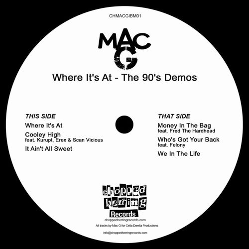 MAC G / WHERE IT'S AT - THE 90'S DEMOS 12"