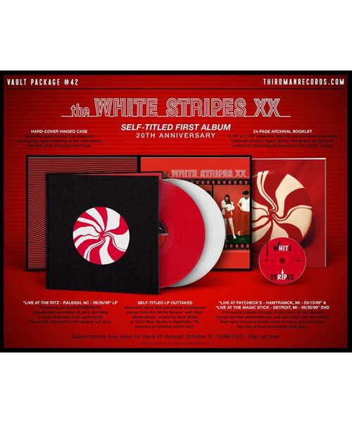 WHITE STRIPES XX 20TH ANNIVERSARY (2LP+DVD BOX/RED&WHITE VINYL 