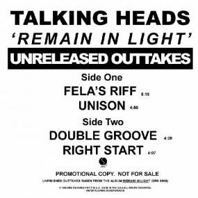 TALKING HEADS / トーキング・ヘッズ / REMAIN IN LIGHT : UNRELEASED OUTTAKES