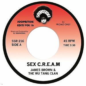 JAMES BROWN & WU-TANG CLAN / SEX C.R.E.A.M b/w SEX MACHINE (DUB EDIT) 7"