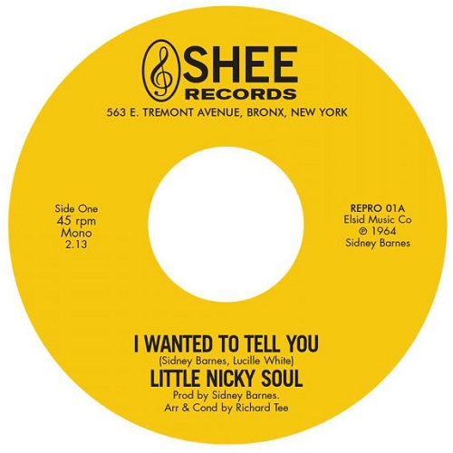 LITTLE NICKY SOUL / I WANTED TO TELL YOU / YOU SAID(7")