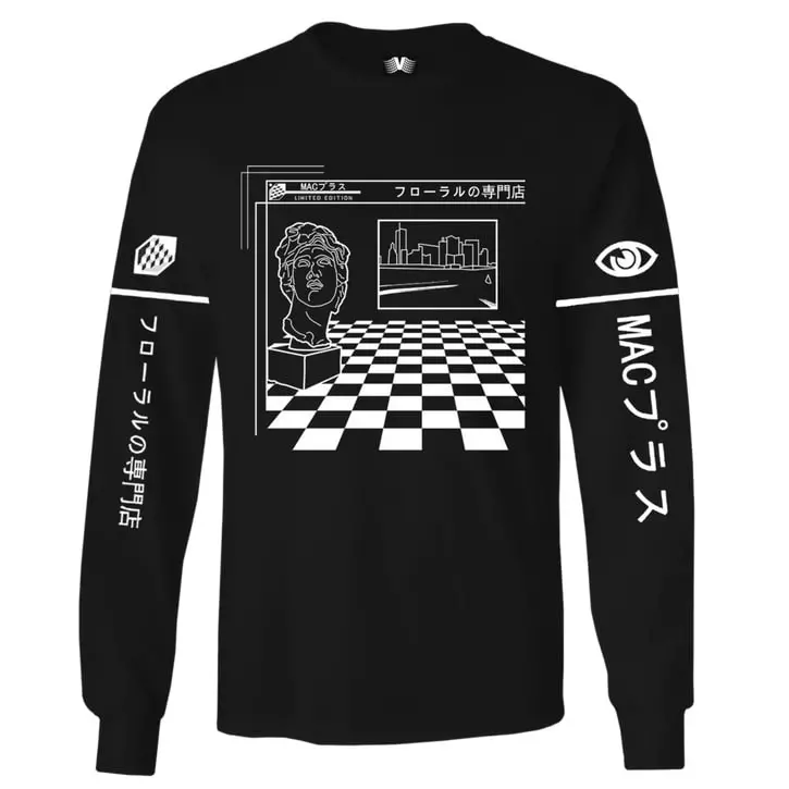 MACINTOSH PLUS / マッキントッシュ・プラス / MACINTOSH PLUS LE LONG SLEEVE TEE BLACK SIZE:L