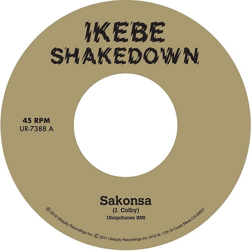 IKEBE SHAKEDOWN / イーケイベイ・シェイクダウン / SAKONSA / GREEN AND BLACK(7")
